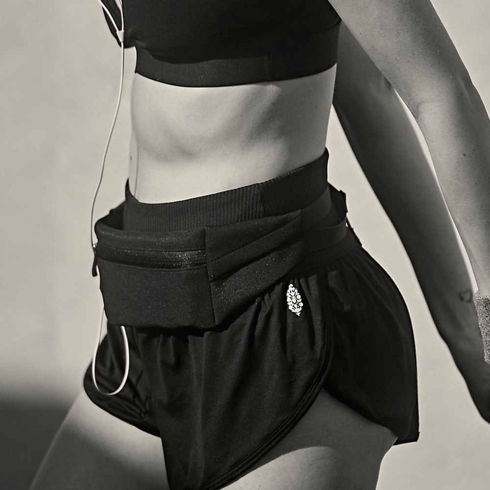 Free People Game Time Shorts Black XS